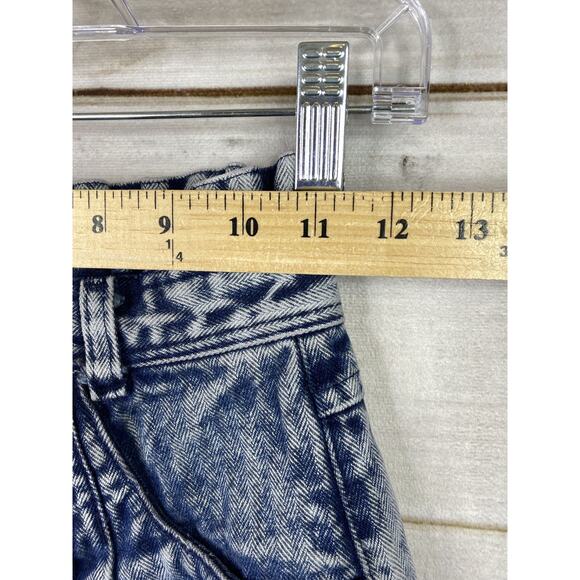 Vtg Panhandle Slim Jeans Womens 3/4 Acid Wash Pleated Ruffle Rodeo Cowgirl USA - Picture 5 of 13